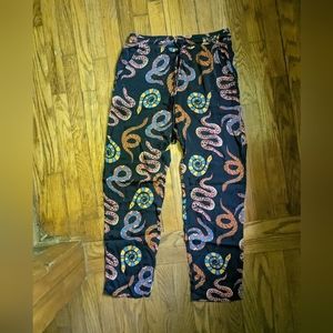 Farm Rio Wild Life Snake print pants sz m